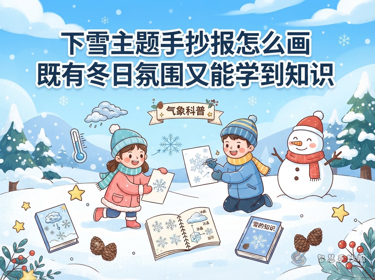 How to Make a Snow-Themed Handwritten Poster That Feels Wintry and Educational - Poster topic cover image