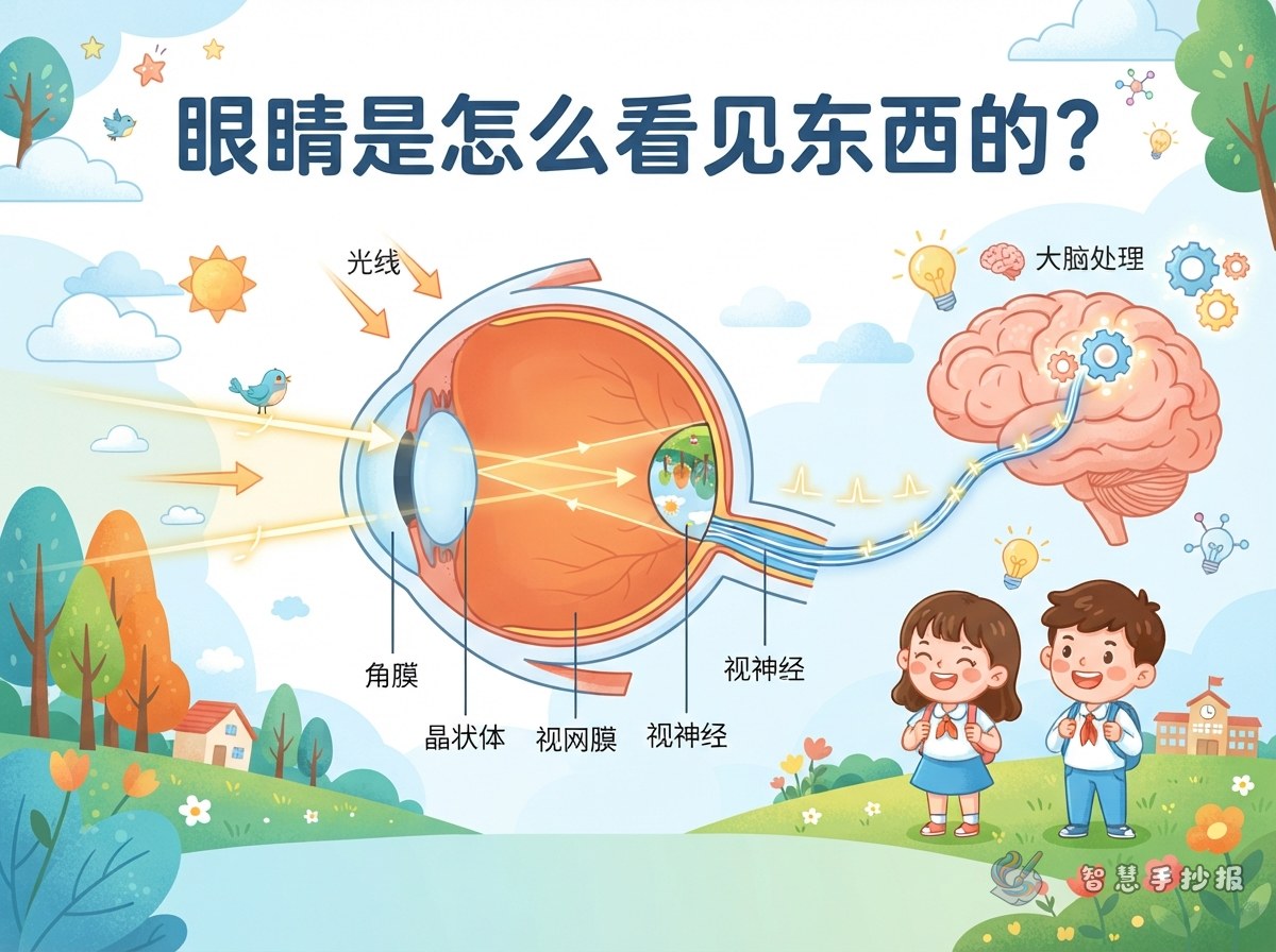 How Do Our Eyes See? Making an Eye and Vision Handwritten Poster - Poster topic cover image