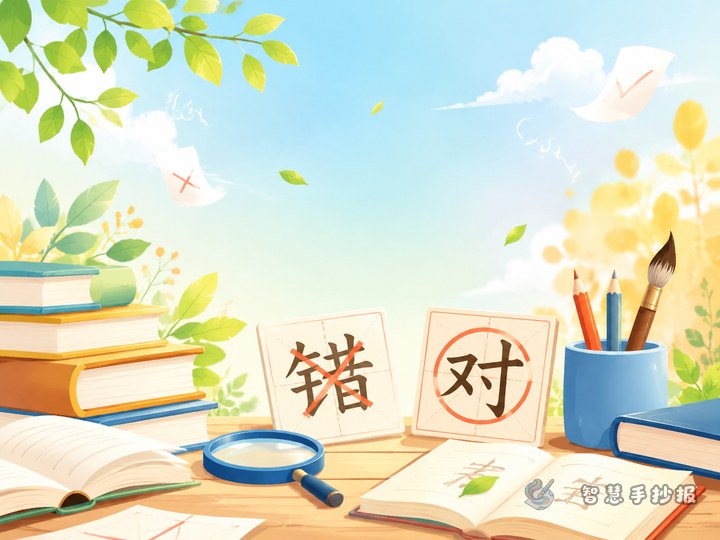 汉字规范书写推广手抄报能不能做&ldquo;常见错字纠正站&rdquo; - 相关内容封面