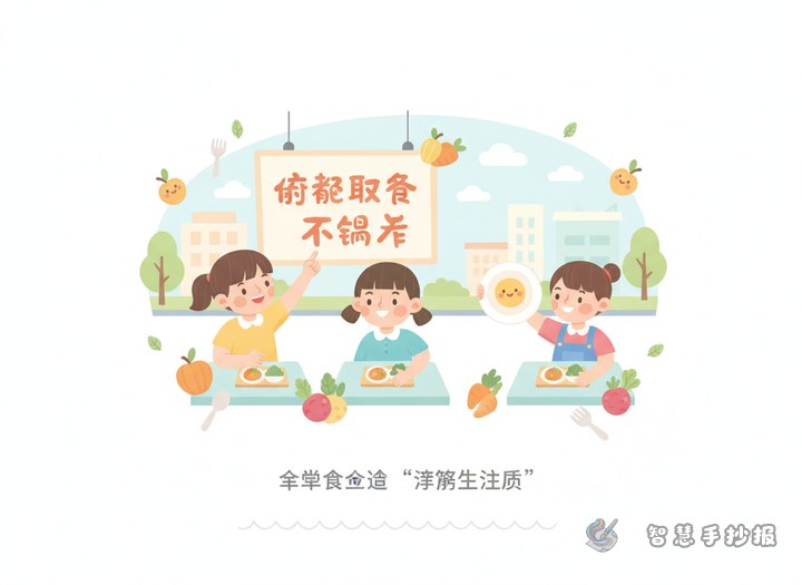 按需取餐不浪费手抄报内容怎么写更贴近校园生活 - 相关内容封面