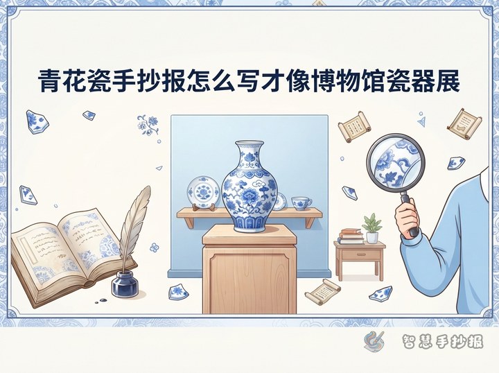 How to Make a Blue-and-White Porcelain Poster That Looks Like a Museum Exhibit - Related topic thumbnail