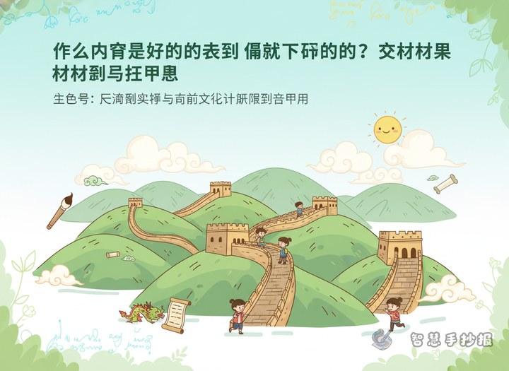 长城手抄报写什么内容好？文字素材与版面思路 - 相关内容封面