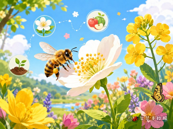 蜜蜂采蜜手抄报怎么做？把传粉作用和生态保护讲清楚 - 相关内容封面