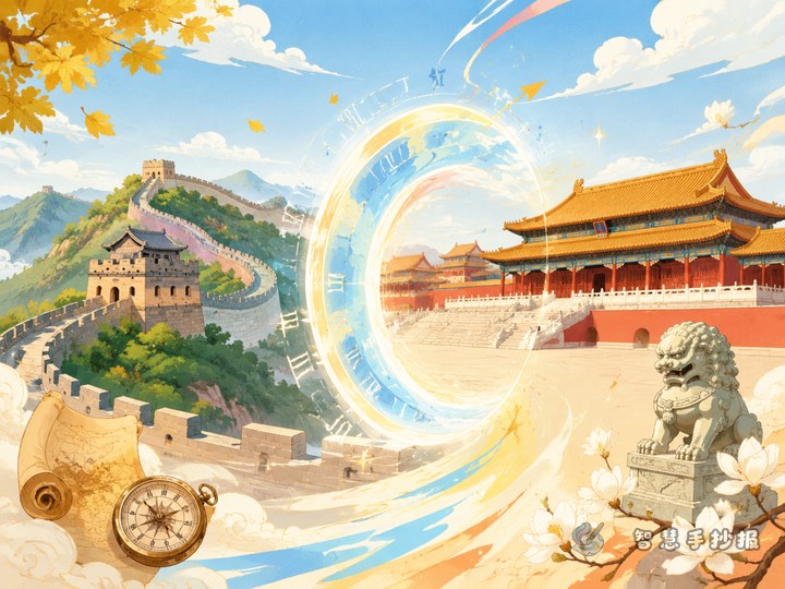 Can a Great Wall and Forbidden City handout use a time-travel theme? - Sketch Topic Cover