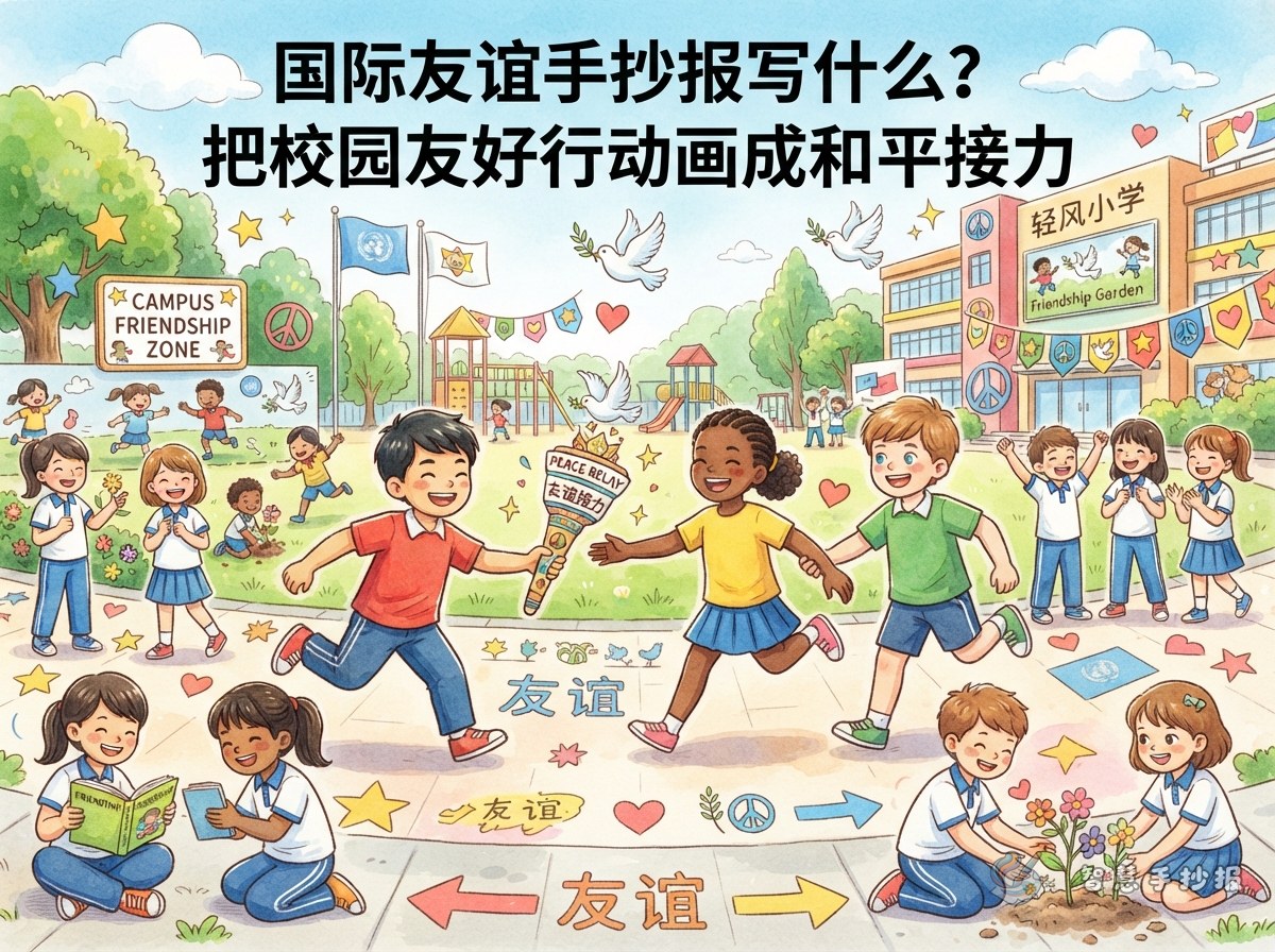 What Should I Write on an International Friendship Poster? A School Peace Relay - Poster topic cover image
