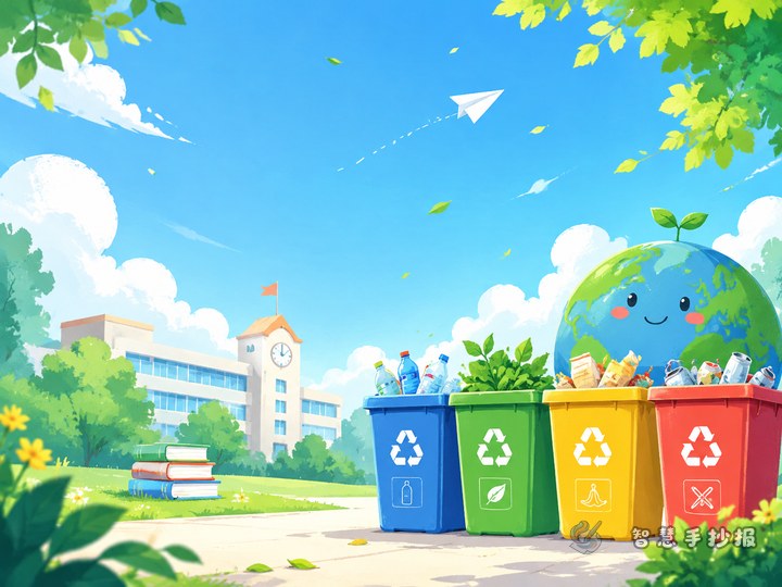 What sections work best for a campus waste sorting poster? - Related topic thumbnail