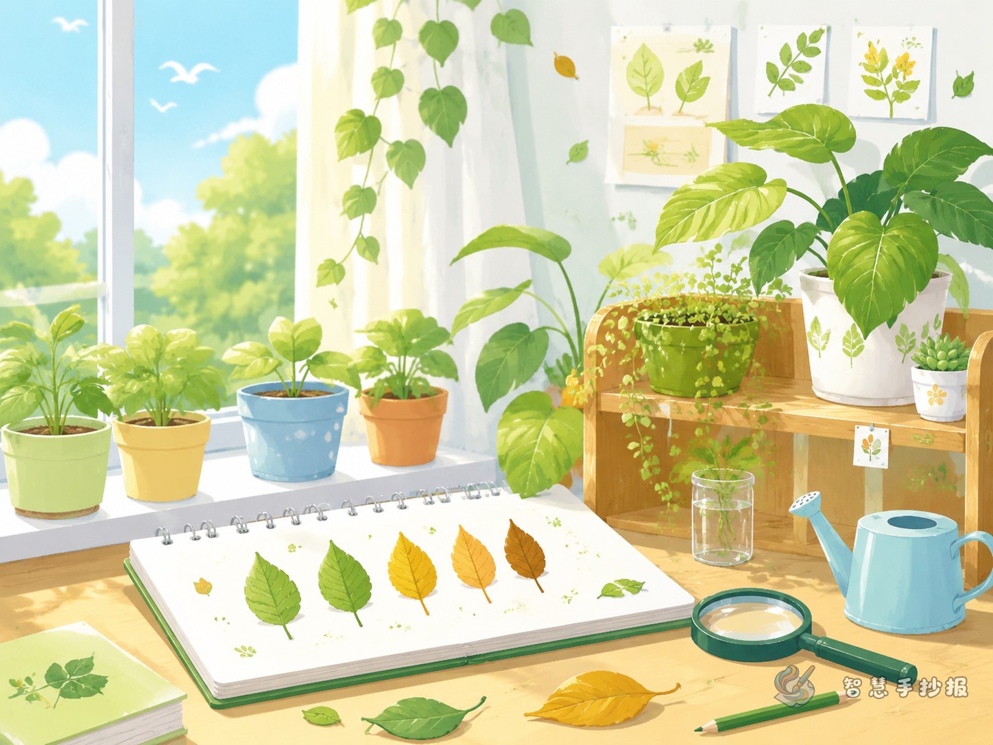How to Make a Campus Plant Corner Leaf Change Observation Poster - Poster topic cover image