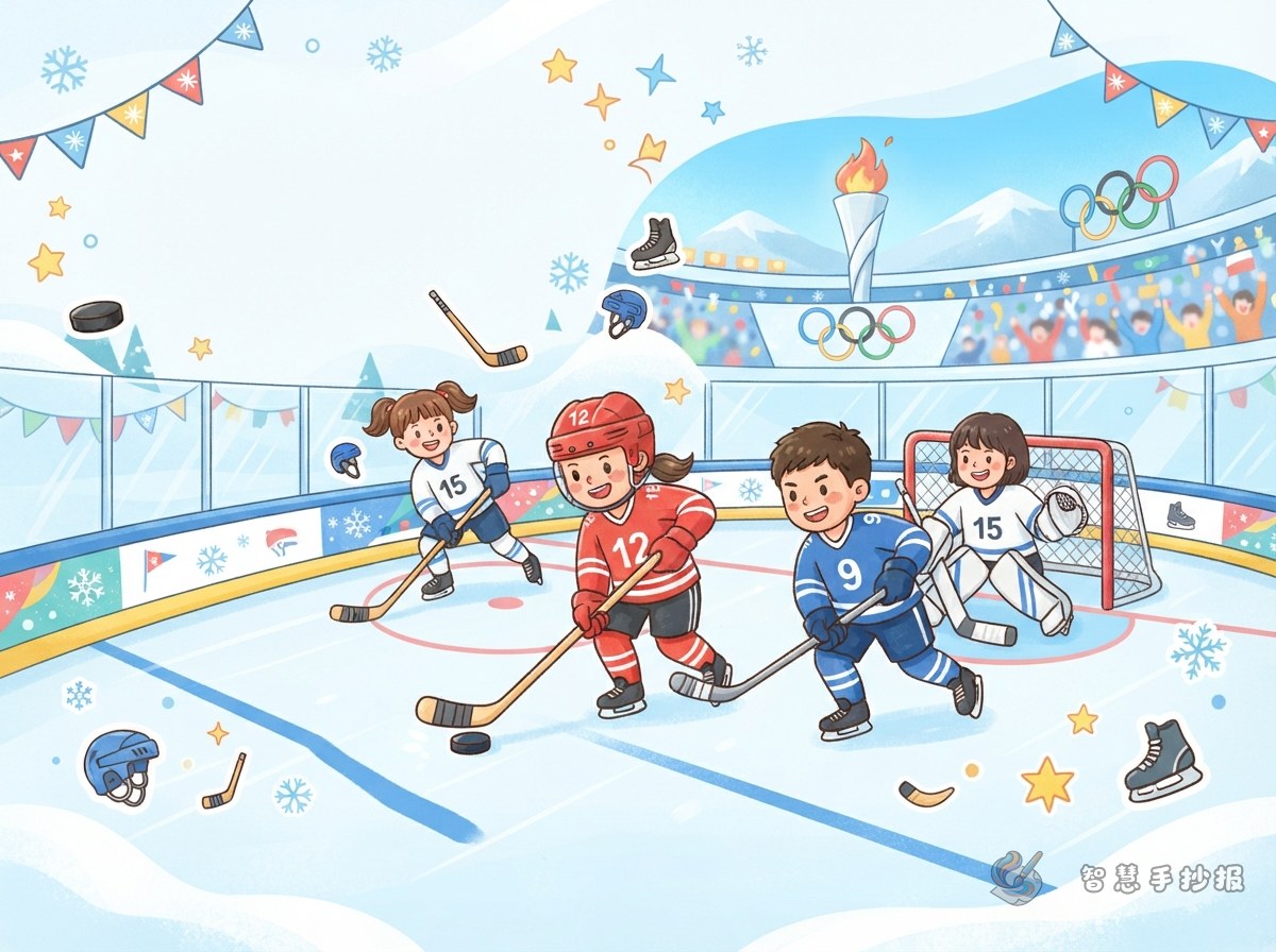 How to Make a Winter Olympics Ice Hockey Handwritten Newspaper: Facts and Layout Ideas - Poster topic cover image