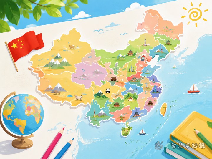 中国地图手抄报怎么做更清楚？附省份知识内容 - 相关内容封面