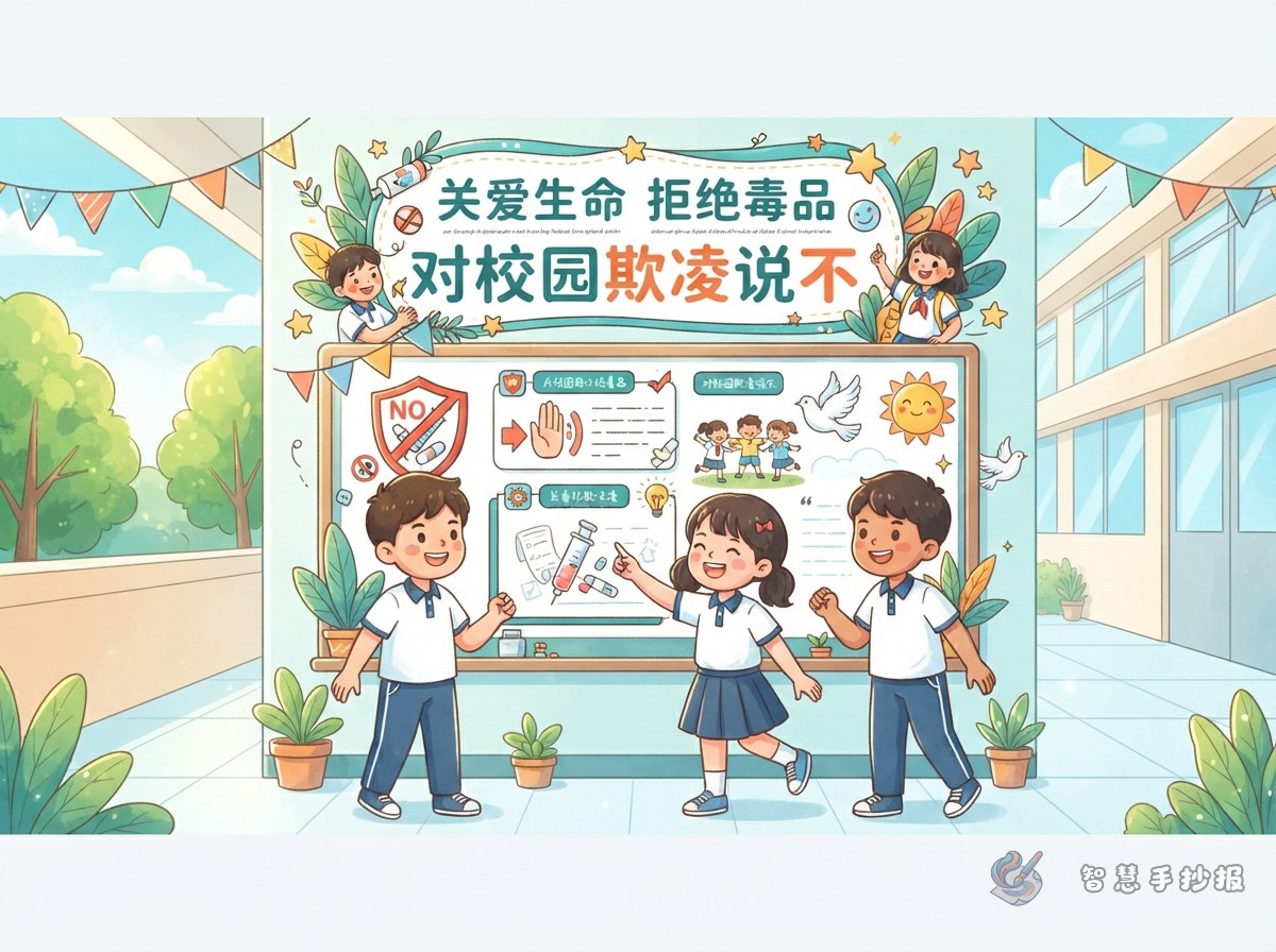 How to Write Slogans and Section Titles for a Drug Prevention and Anti-Bullying Handwritten Newspaper - Poster topic cover image