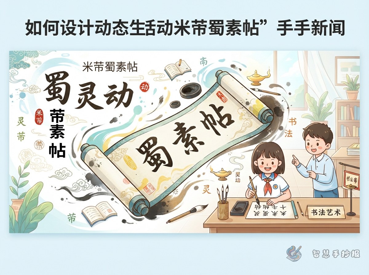 How to Design a Lively Mi Fu Shu Su Tie Handwritten Newspaper - Poster topic cover image