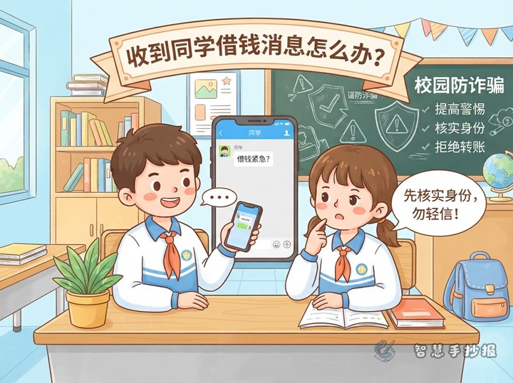 收到同学QQ微信借钱消息怎么办手抄报怎么写 - 相关内容封面