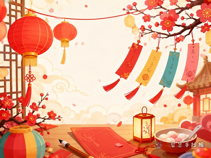 猜灯谜主题手抄报怎么设计更有传统节日氛围 - 相关内容封面