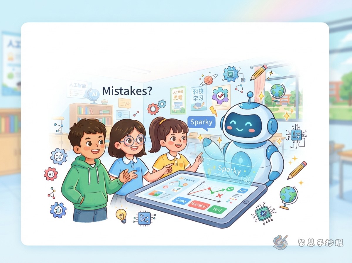 Does AI Ever Make Mistakes? Handwritten Newspaper Ideas for Kids - Poster topic cover image