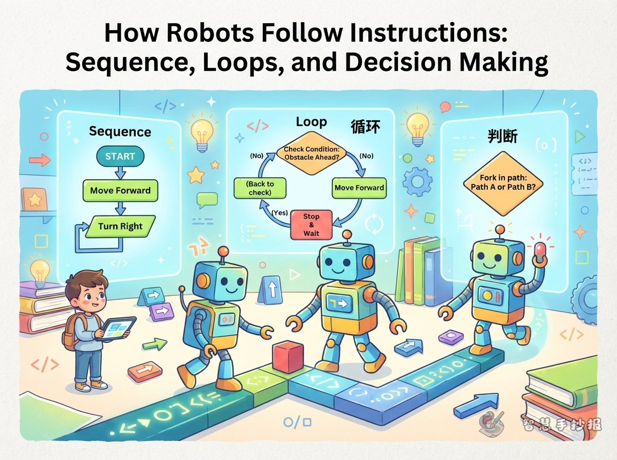 How Do Robots Follow Instructions? A Poster on Sequences, Loops, and Decisions - Poster topic cover image
