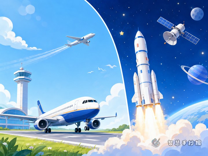 航空和航天有什么区别手抄报内容怎么写 - 相关内容封面