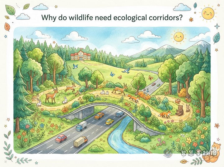 Why Do Wild Animals Need Ecological Corridors? Poster Content and Layout Ideas - Preview of Animal Protection and Wildlife Science Handwritten Newspaper series