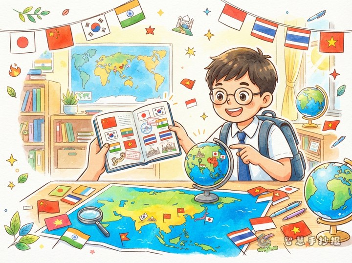 How to Make an Asian Countries Flag Poster: A Travel Passport Theme - Related topic thumbnail