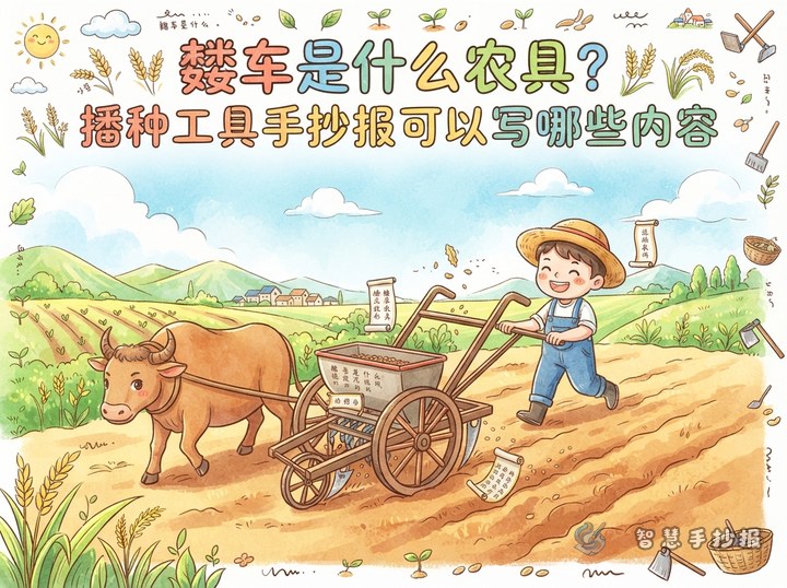 耧车是什么农具？播种工具手抄报可以写哪些内容 - 相关内容封面