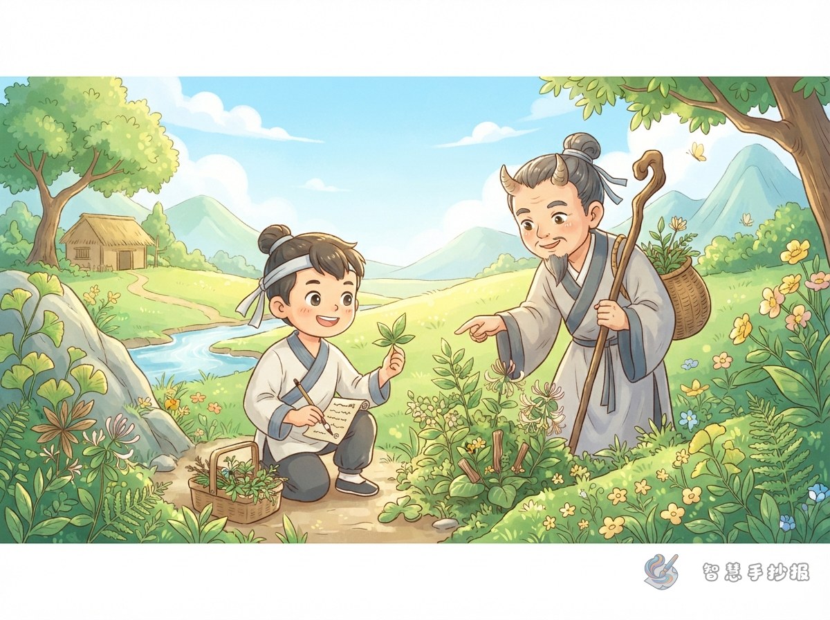 How to Make a Shennong Tasting Herbs Handwritten Newspaper - Poster topic cover image