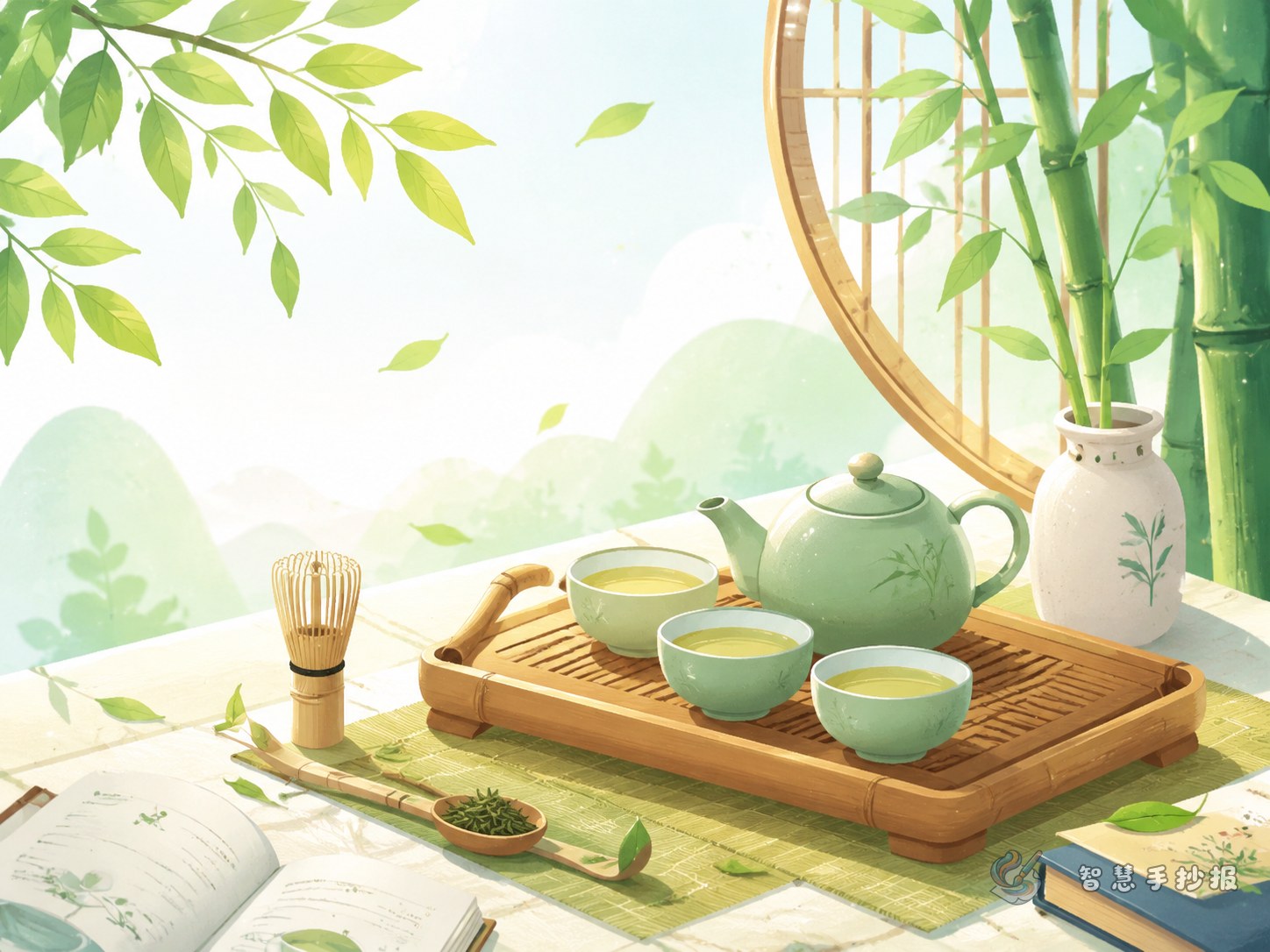 茶道精神手抄报写什么？适合小学生的内容与清雅版面思路 - 智慧手抄报专题封面图
