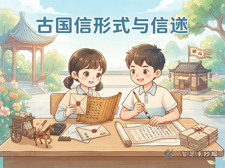 古代书信格式和称谓手抄报怎么写 - 相关内容封面