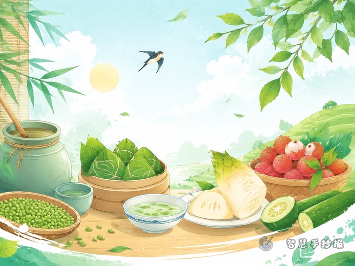 立夏养生与时令食物手抄报怎么做 - 相关内容封面