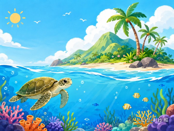 How to Make a Sea Turtle and Island Geography Handwritten Newspaper - Related topic thumbnail