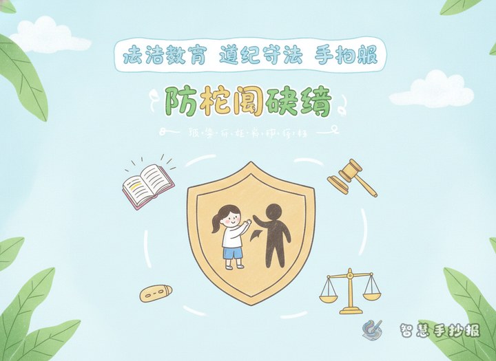 防校园欺凌手抄报怎么写才贴合法治教育主题 - 相关内容封面