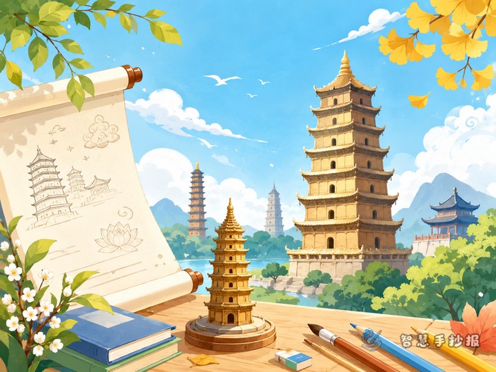 中国名塔手抄报有哪些好的内容和排版思路 - 相关内容封面