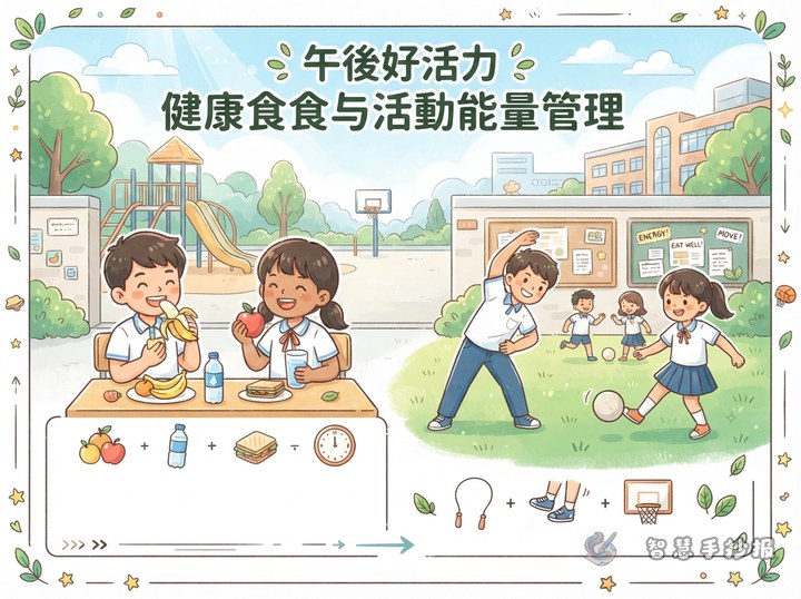 校园午休后怎么吃、怎么动？下午精力手抄报这样设计 - 相关内容封面