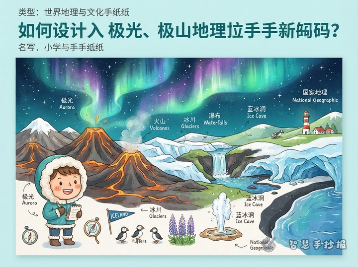 How to Make an Iceland Aurora and Volcano Poster - Related topic thumbnail