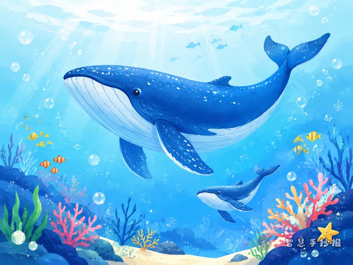 鲸鱼主题手抄报可以怎么排版和配内容 - 相关内容封面