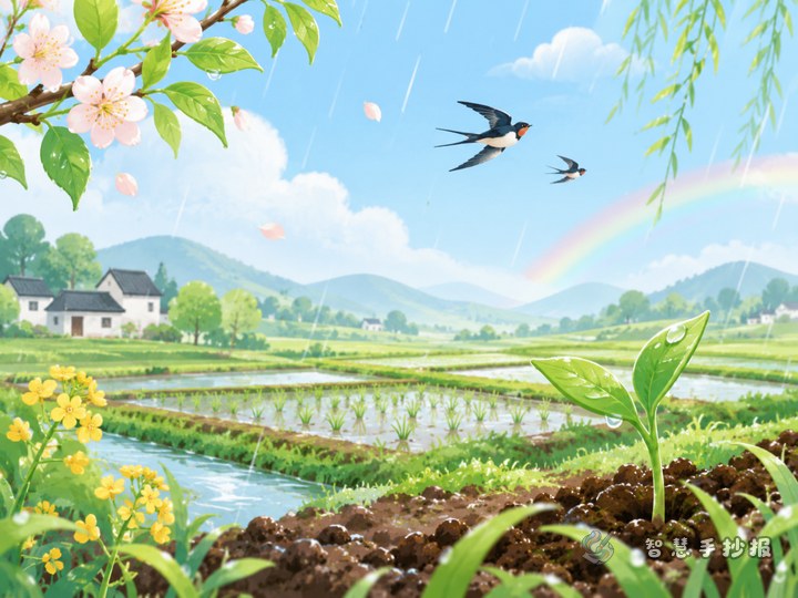 雨水节气为什么适合写春耕知识手抄报 - 相关内容封面