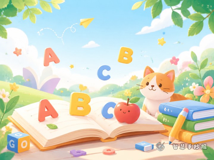 自然拼读手抄报写什么内容更适合小学生 - 英语字母拼读与单词积累手抄报手抄报封面