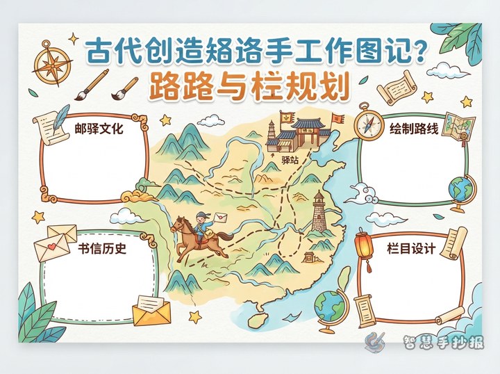 How to Draw an Ancient Post Road Map Handwritten Newspaper - Related topic thumbnail