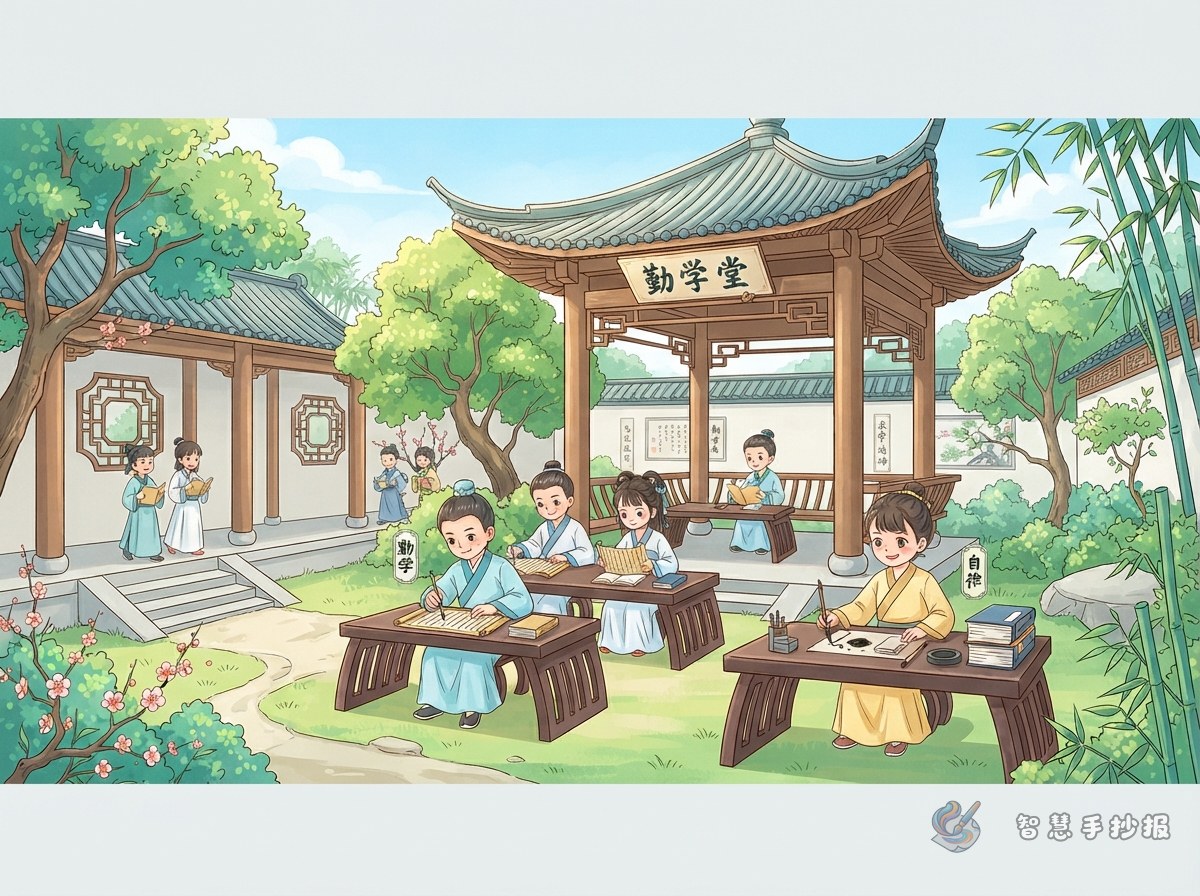How to Show Diligence in an Ancient Academy Rules Handwritten Newspaper - Poster topic cover image