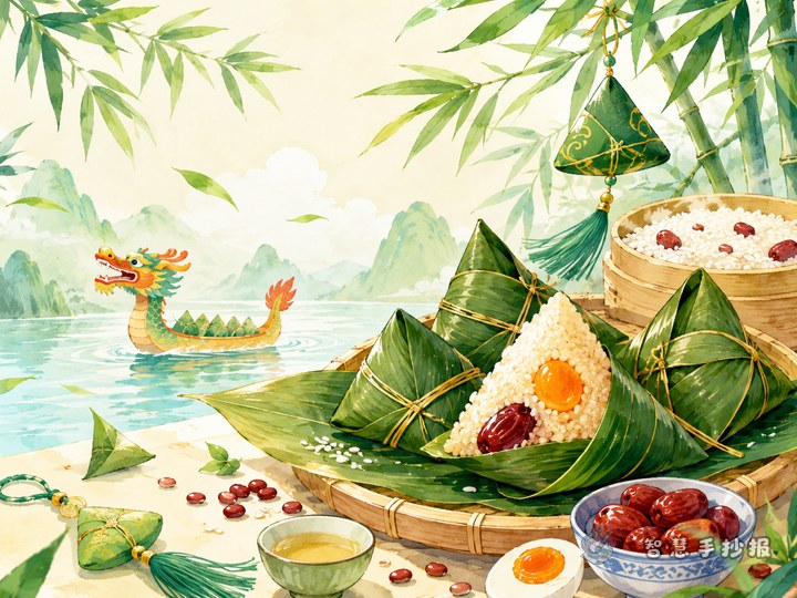 端午节美食文化手抄报怎么做更有传统味 - Related topic thumbnail