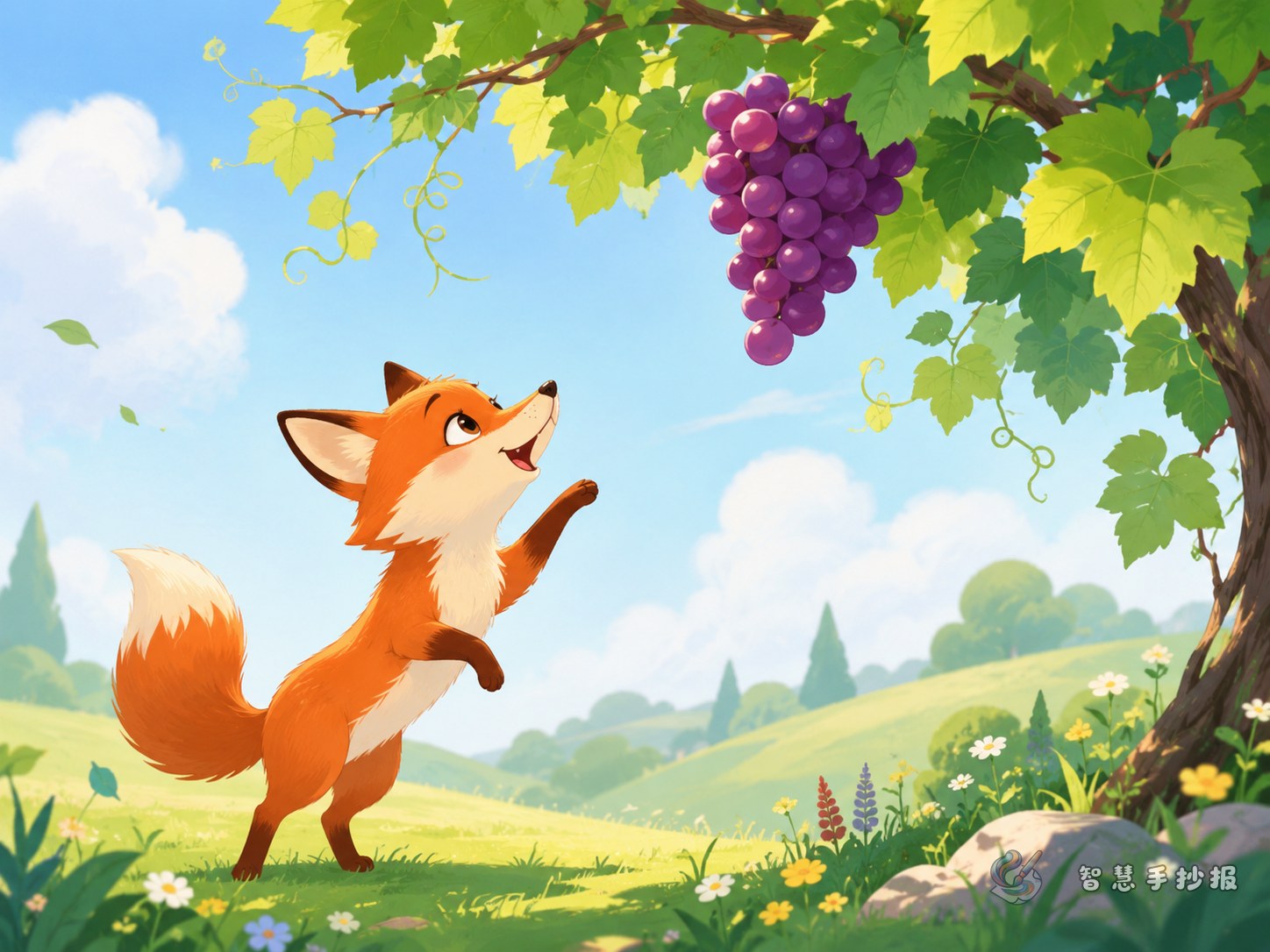 What should I write in a The Fox and the Grapes handwritten newspaper to make it meaningful? - Poster topic cover image