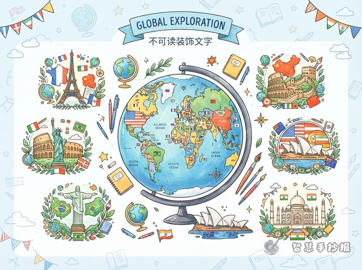 How Can Flag Colors Improve a World Map Landmark Handwritten Newspaper? - Related topic thumbnail