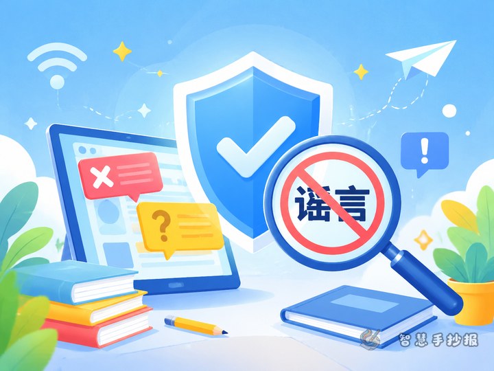 遇到网络谣言怎么办？手抄报内容和版面设计思路 - 相关内容封面