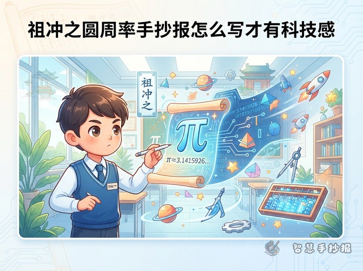 How to Make a Zu Chongzhi and Pi Handwritten Newspaper - Preview of Ancient Chinese Scientists and Inventions Handwritten Newspaper series