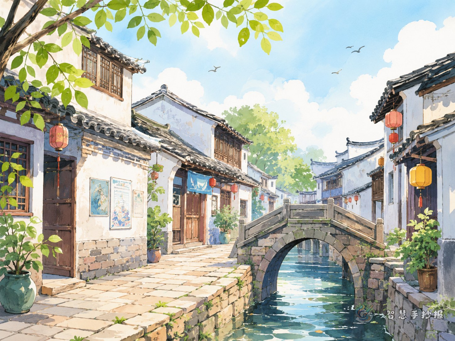 家乡古街和老建筑手抄报怎么写更有地方特色 - 智慧手抄报专题封面图