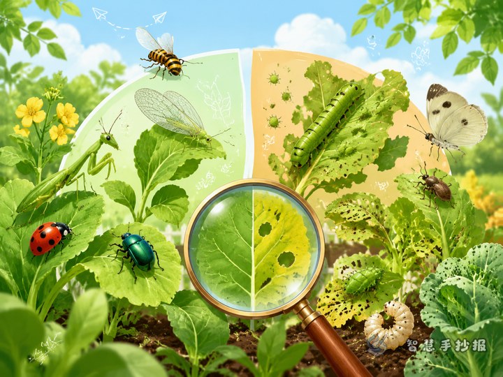 菜地里常见的益虫和害虫有哪些？手抄报可以怎么写 - 相关内容封面