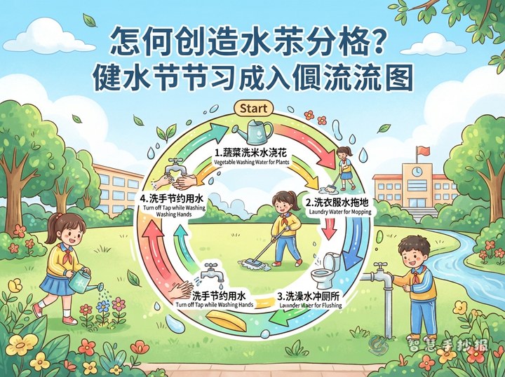 How to Make a "One Water, Many Uses" Water-Saving Poster - Related topic thumbnail