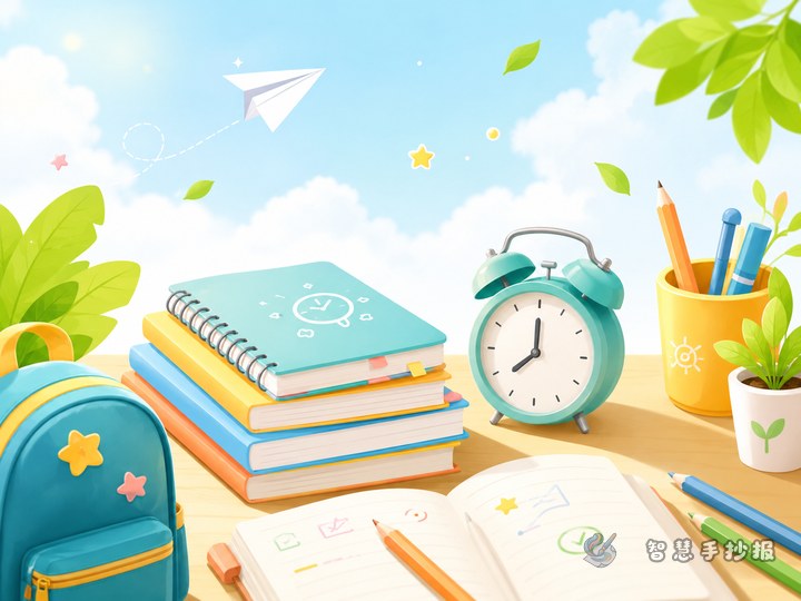 新学期学习计划手抄报怎么做更清晰 - 相关内容封面