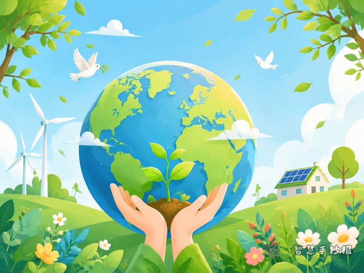 How should an Earth Day eco-protection handwritten newspaper be divided into sections? - Related topic thumbnail