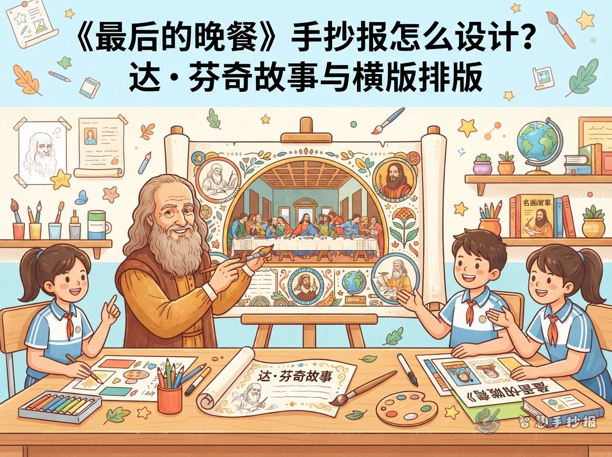 How to Design a The Last Supper Handwritten Newspaper - Poster topic cover image