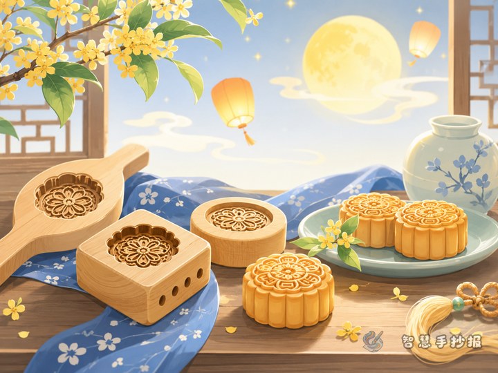 中秋节月饼模具手抄报怎么写更有传统味 - 相关内容封面