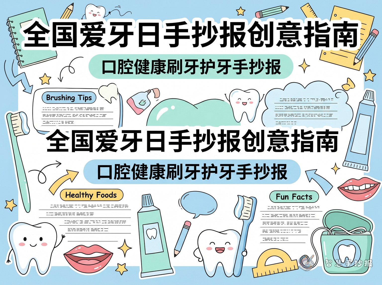 What to Write in a National Teeth Care Day Poster - Poster topic cover image